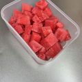 Etsu☆ko's cooksnap of when they made 切りやすくて簡単！すいかサイコロ切りコツ.