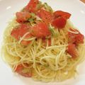 めいとうシェフ's cooksnap of when they made たっぷりトマトとキュウリの冷製パスタ☆.