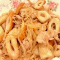悠LOVE航's cooksnap of when they made 豚肉と糸こんにゃくとちくわの炒め煮.
