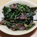 わかポン☆'s cooksnap of when they made ビールに合う♪砂肝と空芯菜シャキッと炒め.