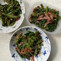 gohanちゃん's cooksnap of when they made 超簡単！空芯菜とベーコンのガーリック炒め.