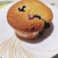 nanami_mu's cooksnap of when they made HMで♡ブルーベリーヨーグルトマフィン.