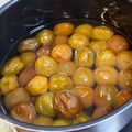 まぁこ＊'s cooksnap of when they made 梅酒の梅を使って…梅のシロップ煮(煮梅).