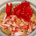 あい♪らんど's cooksnap of when they made 土鍋でご飯♪カニ飯.