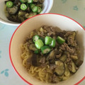 ゆ〜ぴゆ〜ぴ's cooksnap of when they made なすとそぼろの冷やし塩とんこつラーメン.
