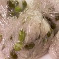 DANGO23☆'s cooksnap of when they made ちりめんじゃこと枝豆のおにぎり.