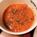 ☆コレット★'s cooksnap of when they made ぶんぶんで一瞬☆トマトの冷製スープ.