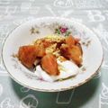 ＠迷子＠'s cooksnap of when they made ヨーグルトに、ももチョコきなこ♪.