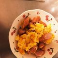 ☆ichika＊☆'s cooksnap of when they made ❁ウィンナー入りスクランブルエッグ❁.