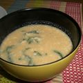 あいーぷ's cooksnap of when they made ほうれん草とモロヘイヤの卵みそ汁☆.