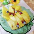 クックI7I5L1☆'s cooksnap of when they made パインの王様♡ゴールドバレルの切り方.