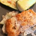 saki1010's cooksnap of when they made 鮭とズッキーニのムニエル★クリームソース.
