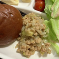 ぐりtoぐら's cooksnap of when they made なすと大豆ミートと豆苗のカレー炒め.