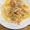 hime1031's cooksnap of when they made 簡単☆牛乳でカルボナーラ.