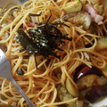 ヨシヨッシー's cooksnap of when they made なすと厚切りハムの和風パスタ♪簡単♪.