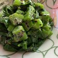 59＊Ora's cooksnap of when they made ツルムラサキの胡麻マヨ和え.