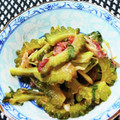 たまさぶろうの部屋's cooksnap of when they made ゴーヤ・しそ・みょうがのゴマ梅醤油和え.