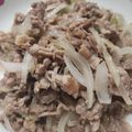しょーこ♡0123's cooksnap of when they made 塩ダレ肉野菜炒め.