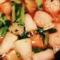 suzuchichi's cooksnap of when they made 冬瓜と鶏団子のほっこり煮物.