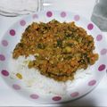 ｱﾒｰﾀ's cooksnap of when they made 簡単♪小松菜と鶏挽き肉のキーマカレー☆.