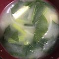 クック56847H☆'s cooksnap of when they made 小松菜と玉ねぎの味噌汁.