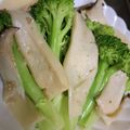 nomiWORLD's cooksnap of when they made ブロッコリーとエリンギの鍋蒸し.