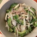 caruga's cooksnap of when they made ゴーヤと鯖缶のおつまみサラダ.