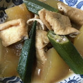 おのみちゃん's cooksnap of when they made 冬瓜とおくらと油揚げの煮物.