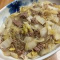 ひつじ・×・'s cooksnap of when they made 白菜浅漬けで…簡単！美味しい！炒め物.