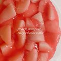 Kaori0720's cooksnap of when they made 桃のレアチーズケーキ※動画あり.