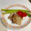 U☆Mi1984's cooksnap of when they made 簡単！豚肉ソテー☆ごろごろトマトソース.