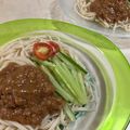 papikun's cooksnap of when they made 本格的に作るジャージャー麺.