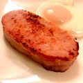 NA☻☻☻☻'s cooksnap of when they made お歳暮のロースハム☆厚切りハムステーキ.