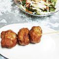 めみたん☆'s cooksnap of when they made 子供が大好き♬♬唐揚げ棒♡﻿.