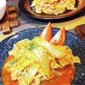 ♡sayulily♡'s cooksnap of when they made 豚こまと玉ねぎのスパイシーポークチャップ.