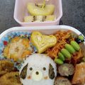 ☆ちぃ000☆'s cooksnap of when they made コロンと♪わんちゃんおにぎり＊キャラ弁.