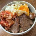 うっきー太郎's cooksnap of when they made ♡牛焼き肉とキムチの贅沢スタミナ丼♡.