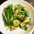 のえもゆ's cooksnap of when they made モリモリ♡水菜きゅうり長芋の和風サラダ.