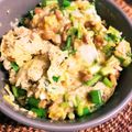 ふか谷's cooksnap of when they made レンチン！オートミール納豆チャーハン.