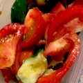 9ma9ma's cooksnap of when they made トマトときゅうりの中華風サラダ.