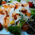 楽食いちばん's cooksnap of when they made 蒸し鶏☆くせになる！ピリ辛ネギソース.