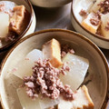 q10mimi's cooksnap of when they made 白だしで簡単！冬瓜と絹厚揚げの煮物.