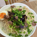 アズミ3's cooksnap of when they made なすとそぼろの冷やし塩とんこつラーメン.