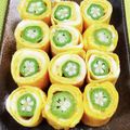 きゃんでぃ×2's cooksnap of when they made 七夕に☆おくらチーズの卵焼きロール.