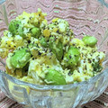 ゆけり３兄弟's cooksnap of when they made 【混ぜるだけ】半熟卵と枝豆の簡単サラダ.
