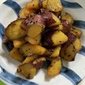 クックQTYSM1☆'s cooksnap of when they made 手軽に♪揚げない大学いも〜.