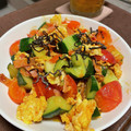クック545BKN☆'s cooksnap of when they made 【台湾】夏バテに！トマトきゅうり卵の炒物.