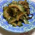 Hiちー's cooksnap of when they made ☆ゴーヤの塩昆布和え☆.