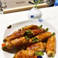 ちゃんたろー。's cooksnap of when they made 簡単☆アスパラとインゲンの肉巻き　豚バラ.