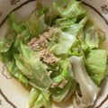 saori・ω・'s cooksnap of when they made 簡単！激ウマ！レタスとシーチキン醤油炒め.